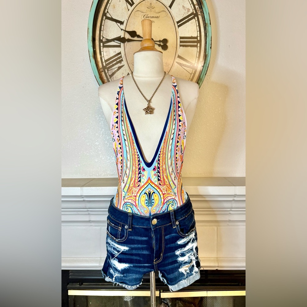 TFY Collection Colorful Patterned Swimsuit